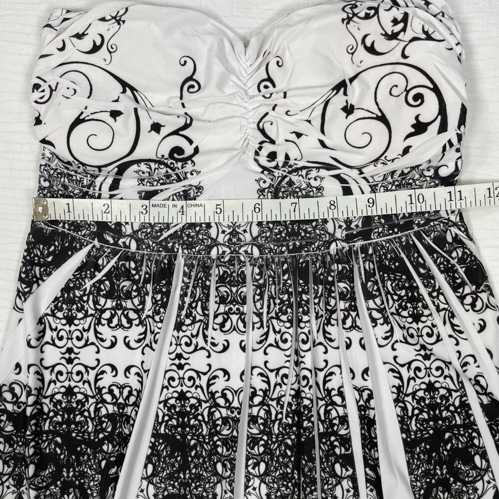 Fashion Magazine Y2K Sweetheart Strapless Mini Dress Beach Vacation Resortwear - Picture 6 of 16